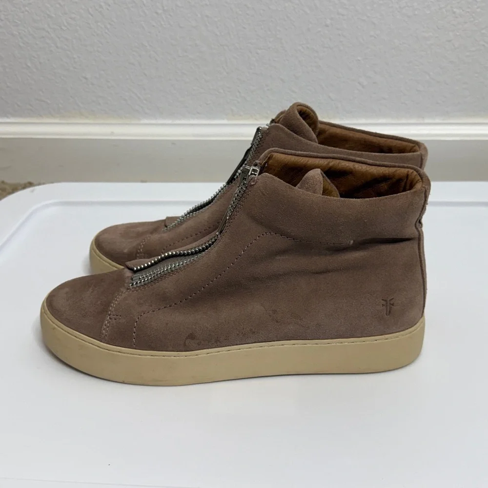 Frye Women's Lena Zip High-Top Sneakers Size 9 - Picture 4 of 10